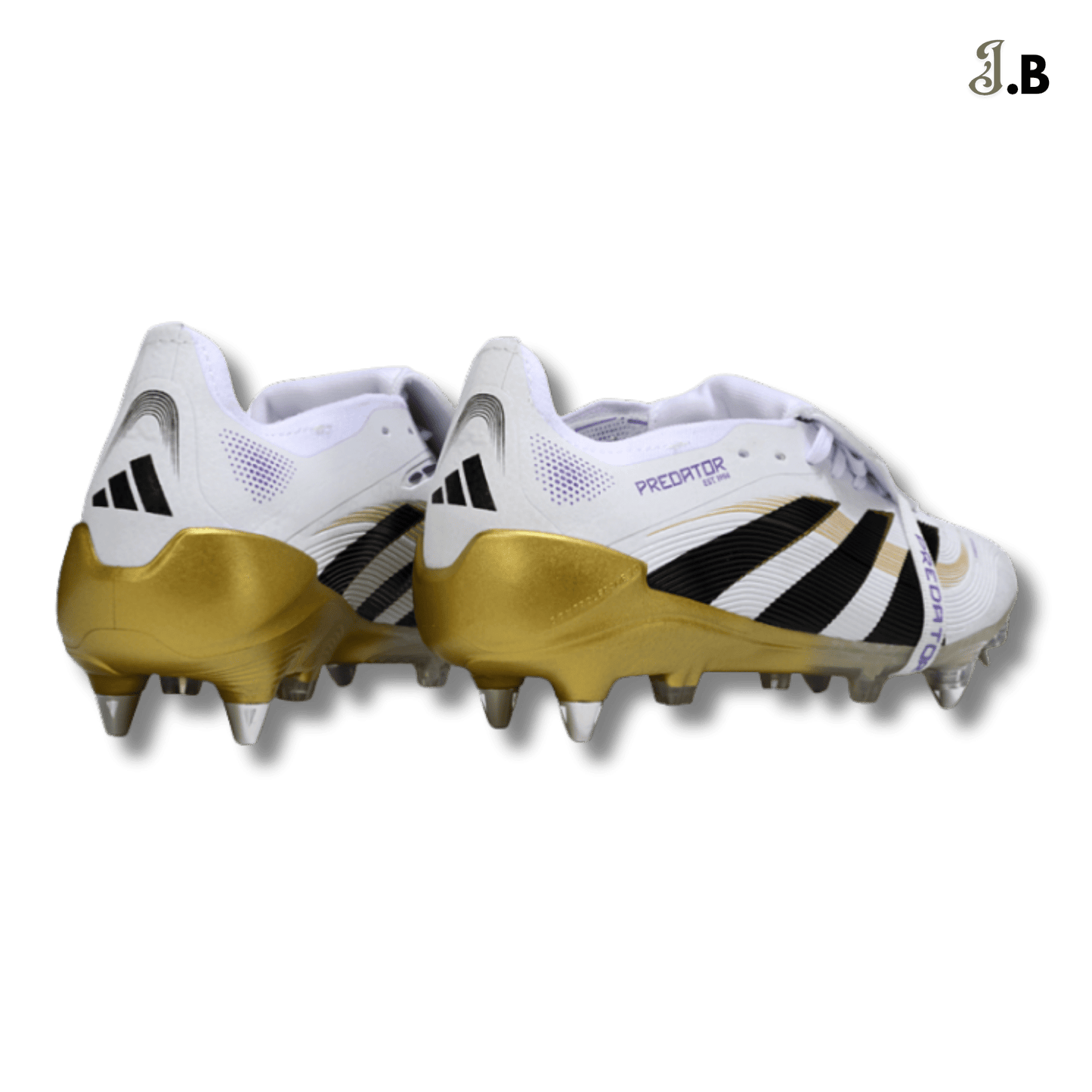 Adidas White & Gold Predator Accuracy Boots Cleats - JogaBonito - Athletic Shoes