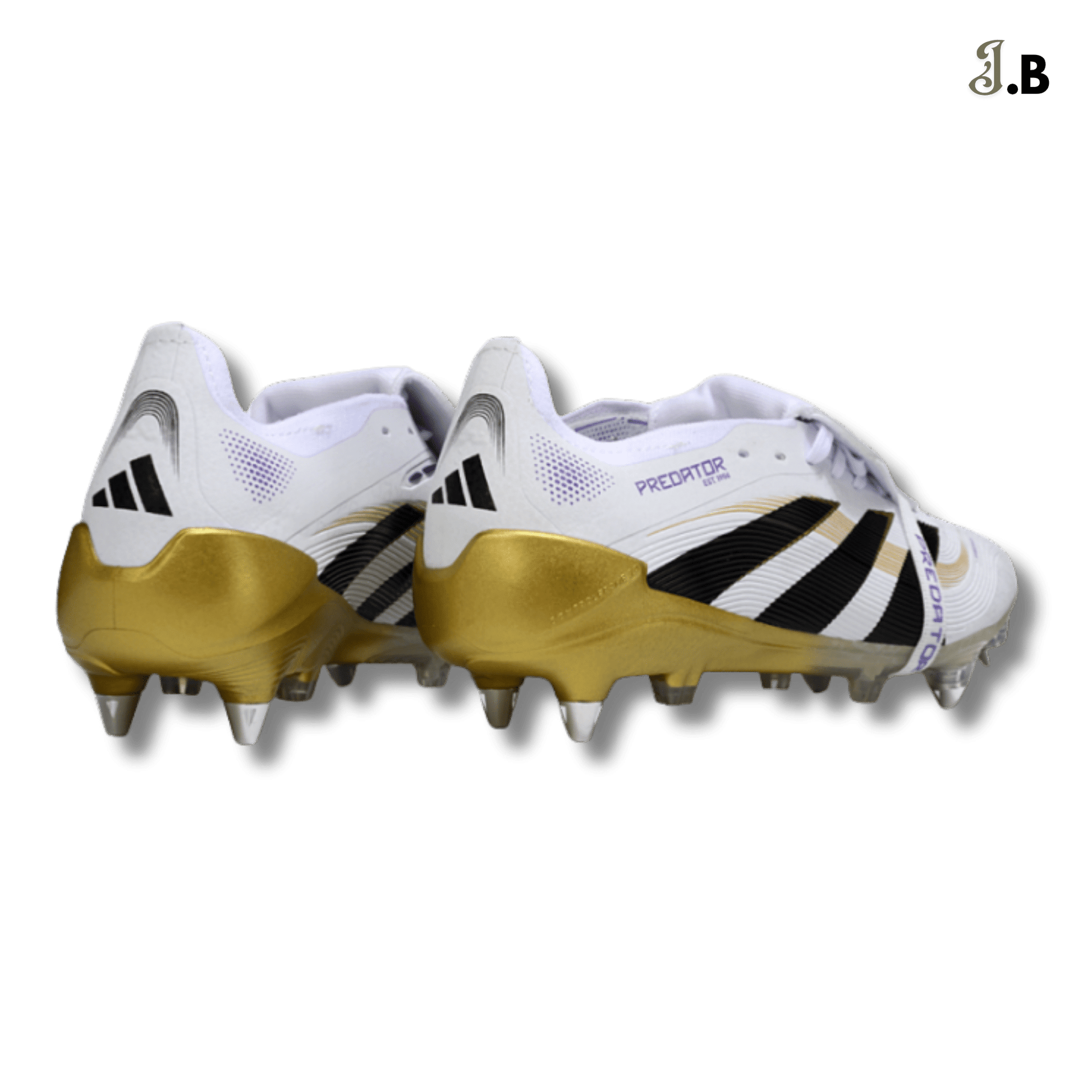 Adidas White & Gold Predator Accuracy Boots Cleats - JogaBonito - Athletic Shoes