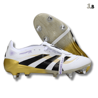 Adidas White & Gold Predator Accuracy Boots Cleats - JogaBonito - Athletic Shoes