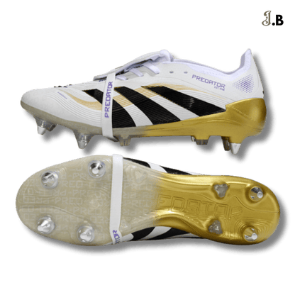Adidas White & Gold Predator Accuracy Boots Cleats - JogaBonito - Athletic Shoes