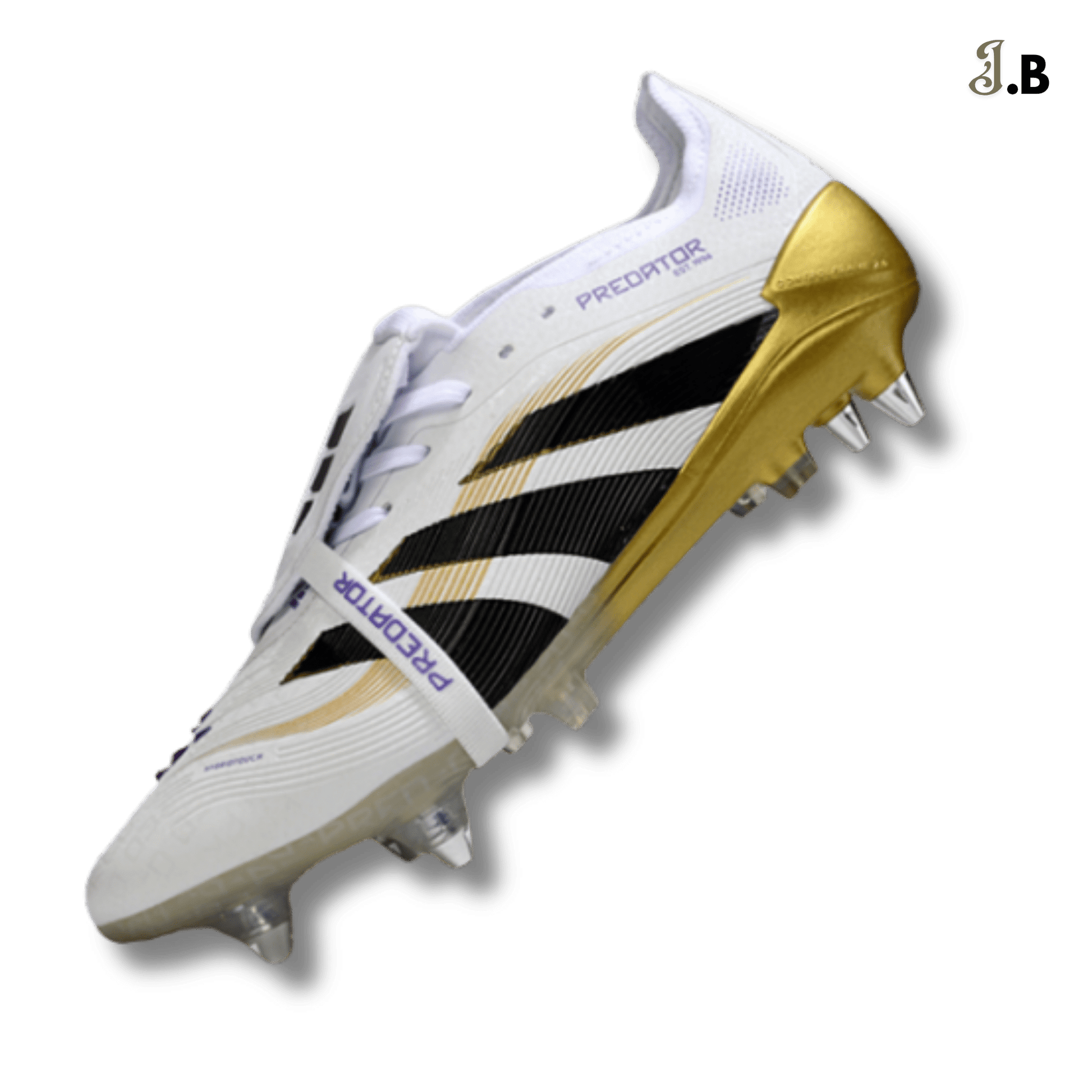 Adidas White & Gold Predator Accuracy Boots Cleats - JogaBonito - Athletic Shoes