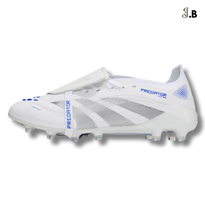 Adidas White/Blue Predator Accuracy AG Cleats - JogaBonito - Athletic Shoes