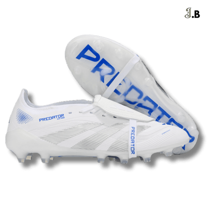 Adidas White/Blue Predator Accuracy AG Cleats - JogaBonito - Athletic Shoes