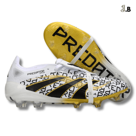 Adidas White/Gold Predator Accuracy FG Cleats | JogaBonito