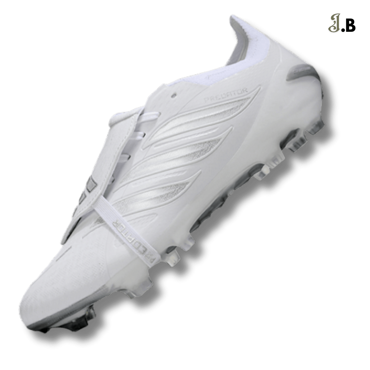 Adidas White/Grey Predator Accuracy Pro Tongue FG Cleats - JogaBonito - Athletic Shoes