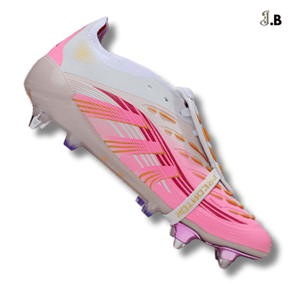 Adidas White/Pink Predator Accuracy FG Cleats - JogaBonito - Athletic Shoes