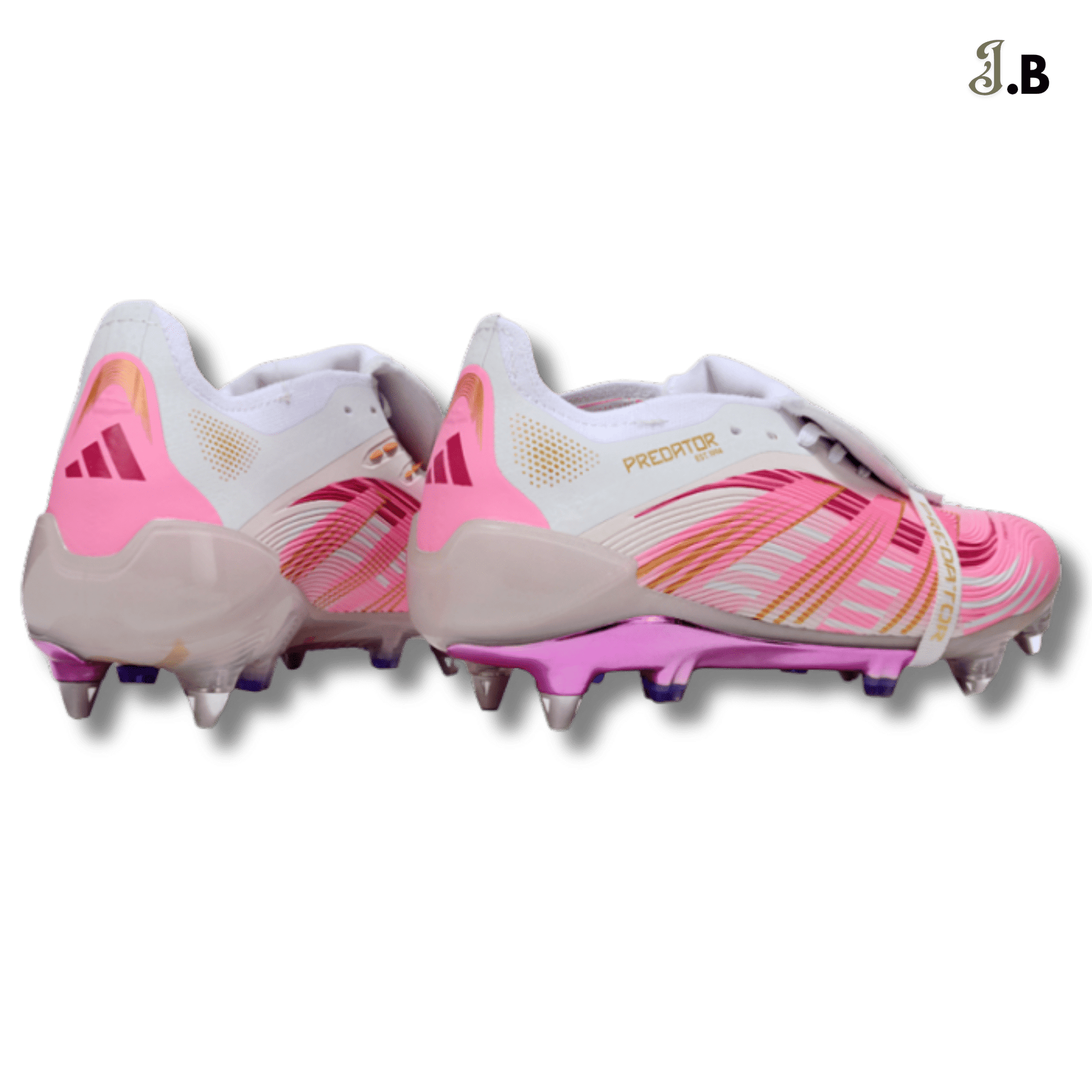 Adidas White/Pink Predator Accuracy FG Cleats - JogaBonito - Athletic Shoes