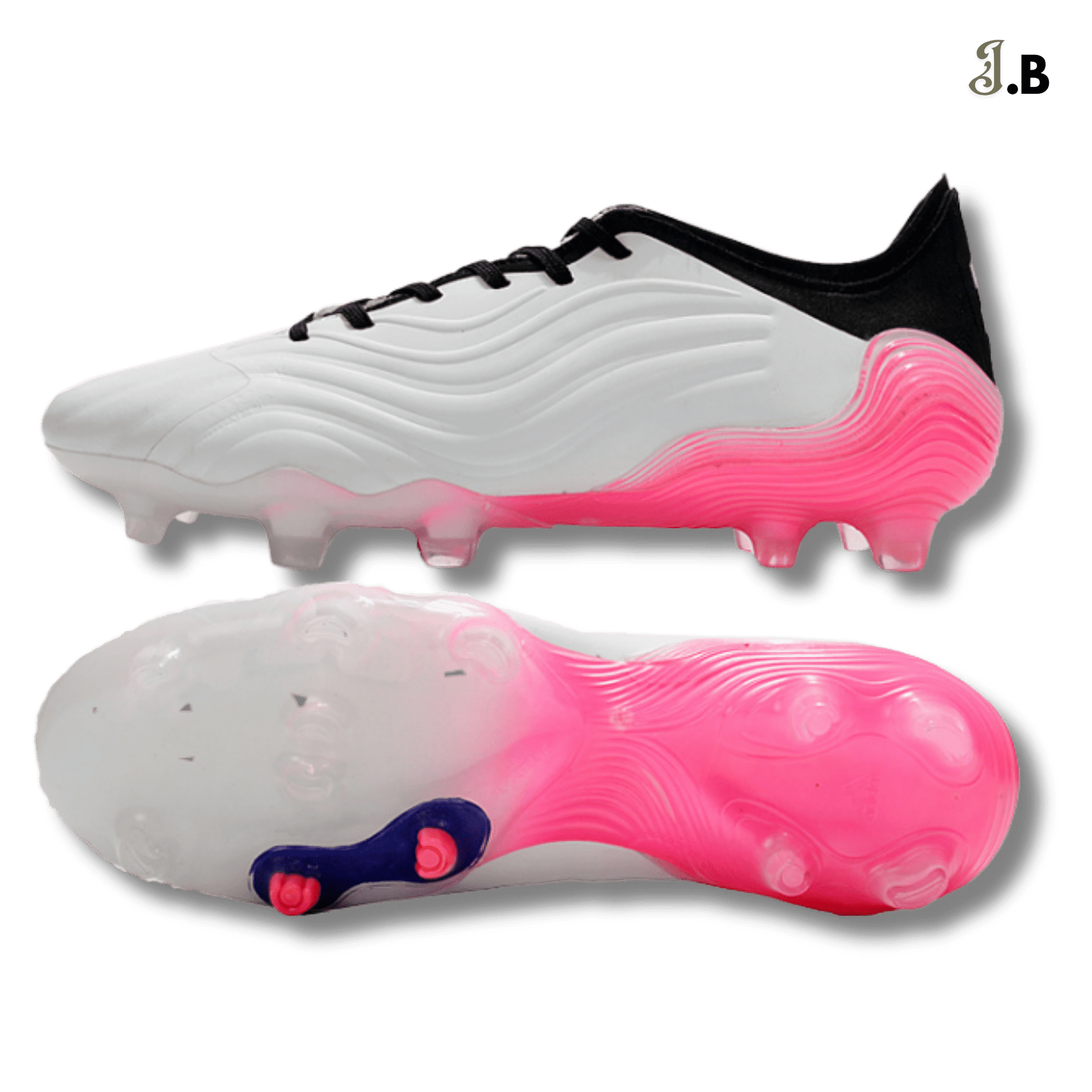 Adidas White/Pink Sense 1 FG Copa Cleats - JogaBonito - Athletic Shoes