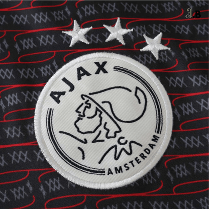 AFC Ajax 24 Black Patterned Training Jersey - JogaBonito - Jersey