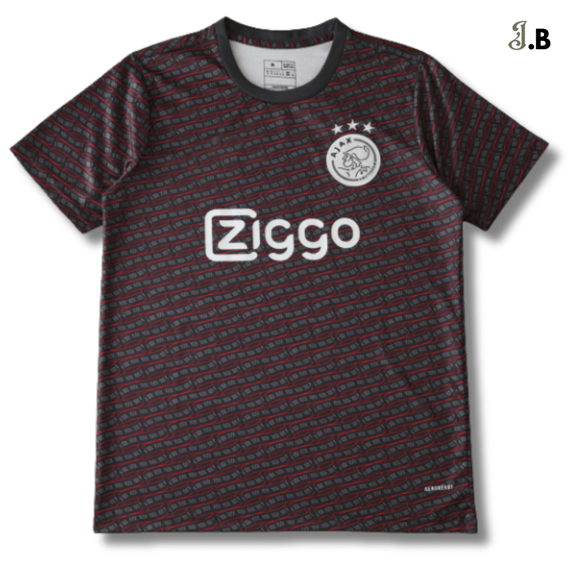 AFC Ajax 24 Black Patterned Training Jersey - JogaBonito - Jersey