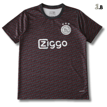 AFC Ajax 24 Black Patterned Training Jersey - JogaBonito - Jersey