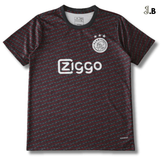 AFC Ajax 24 Black Patterned Training Jersey - JogaBonito - Jersey