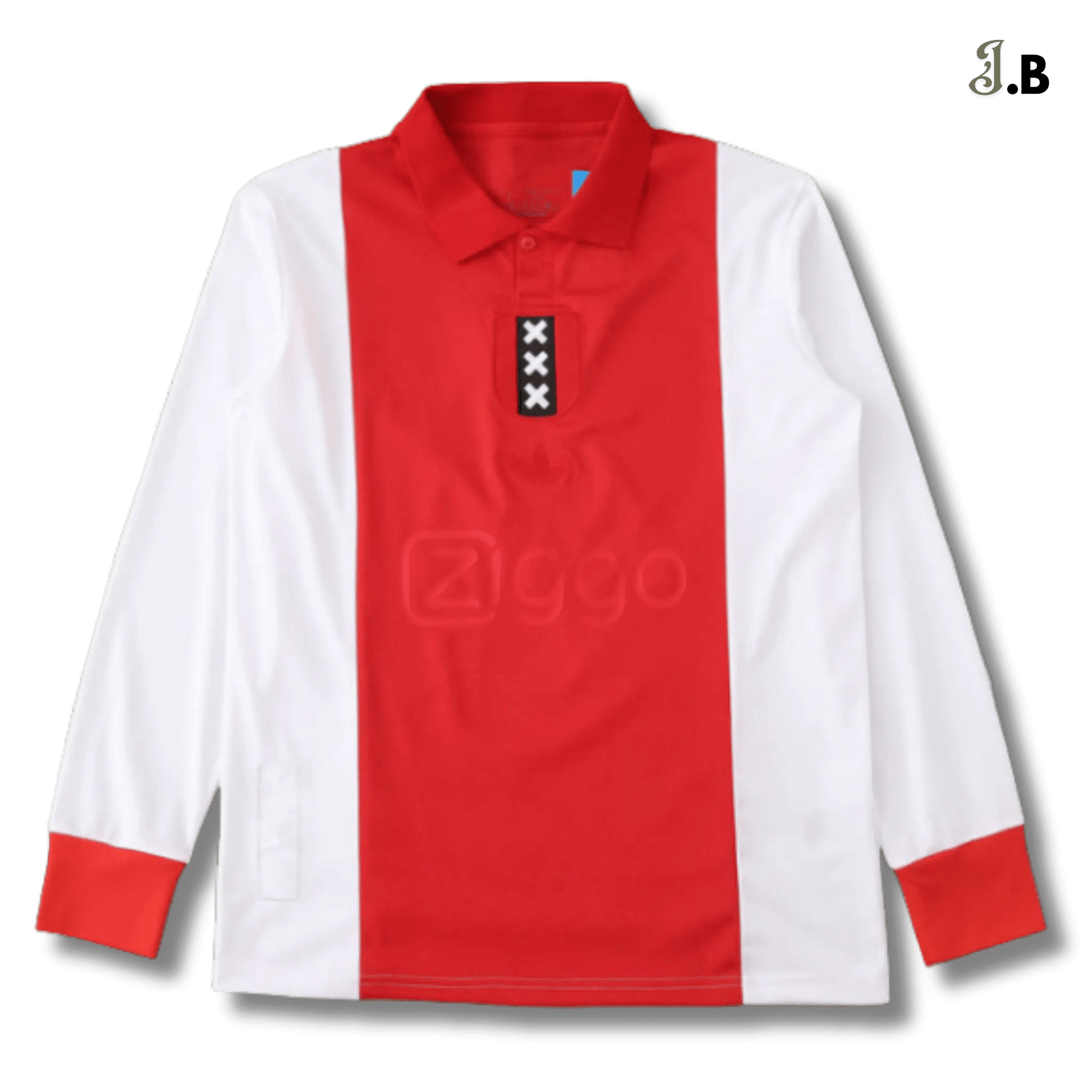 AFC Ajax Vintage Red 125th Anniversary Long Sleeve - JogaBonito - Jersey