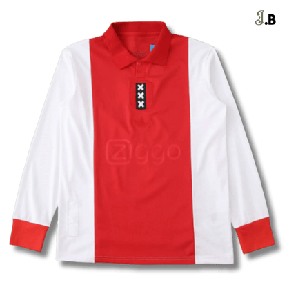 AFC Ajax Vintage Red 125th Anniversary Long Sleeve - JogaBonito - Jersey