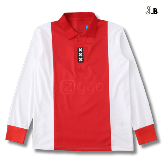 AFC Ajax Vintage Red 125th Anniversary Long Sleeve - JogaBonito - Jersey