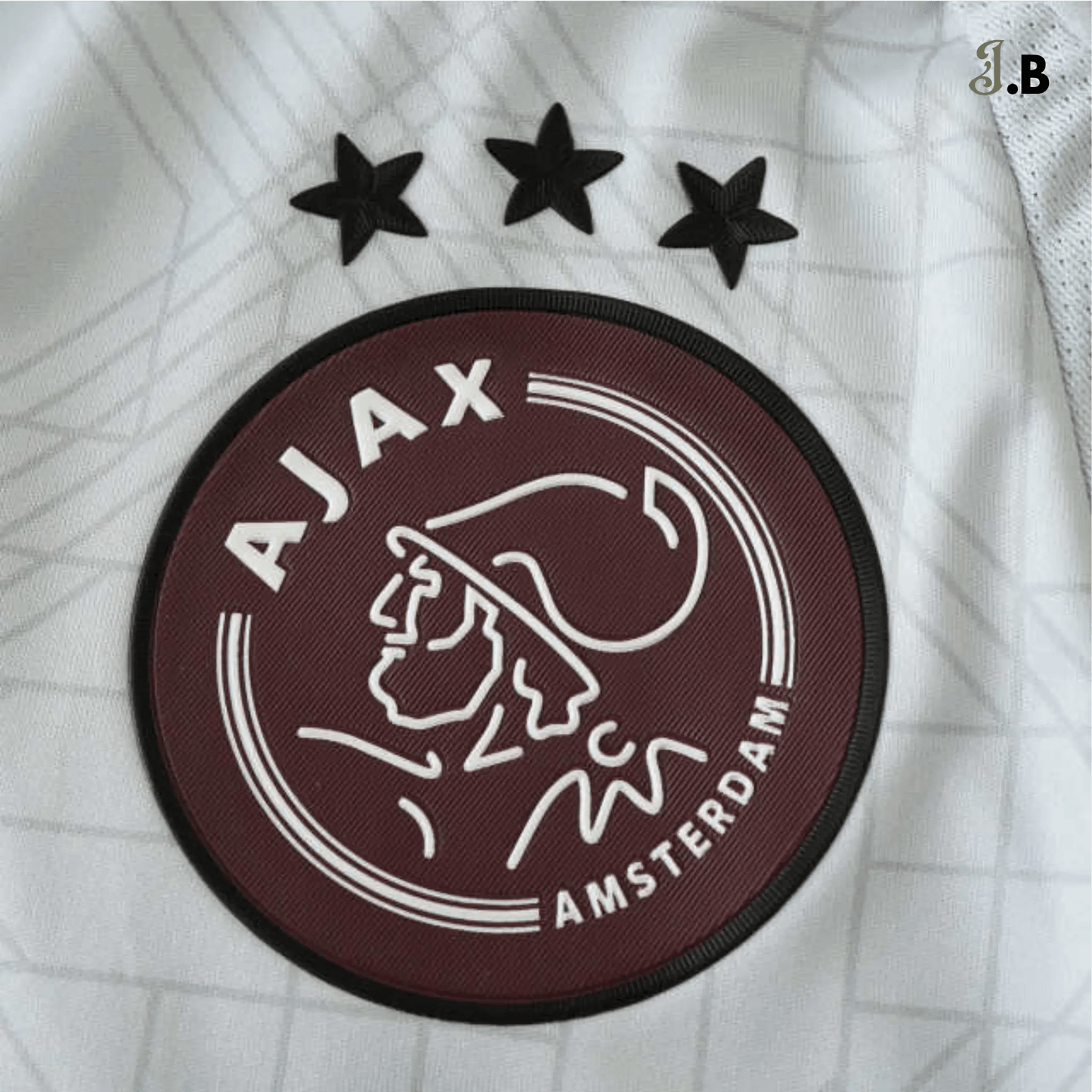 AFC Ajax Vintage White & Maroon 3rd Player Jersey - JogaBonito - Jersey