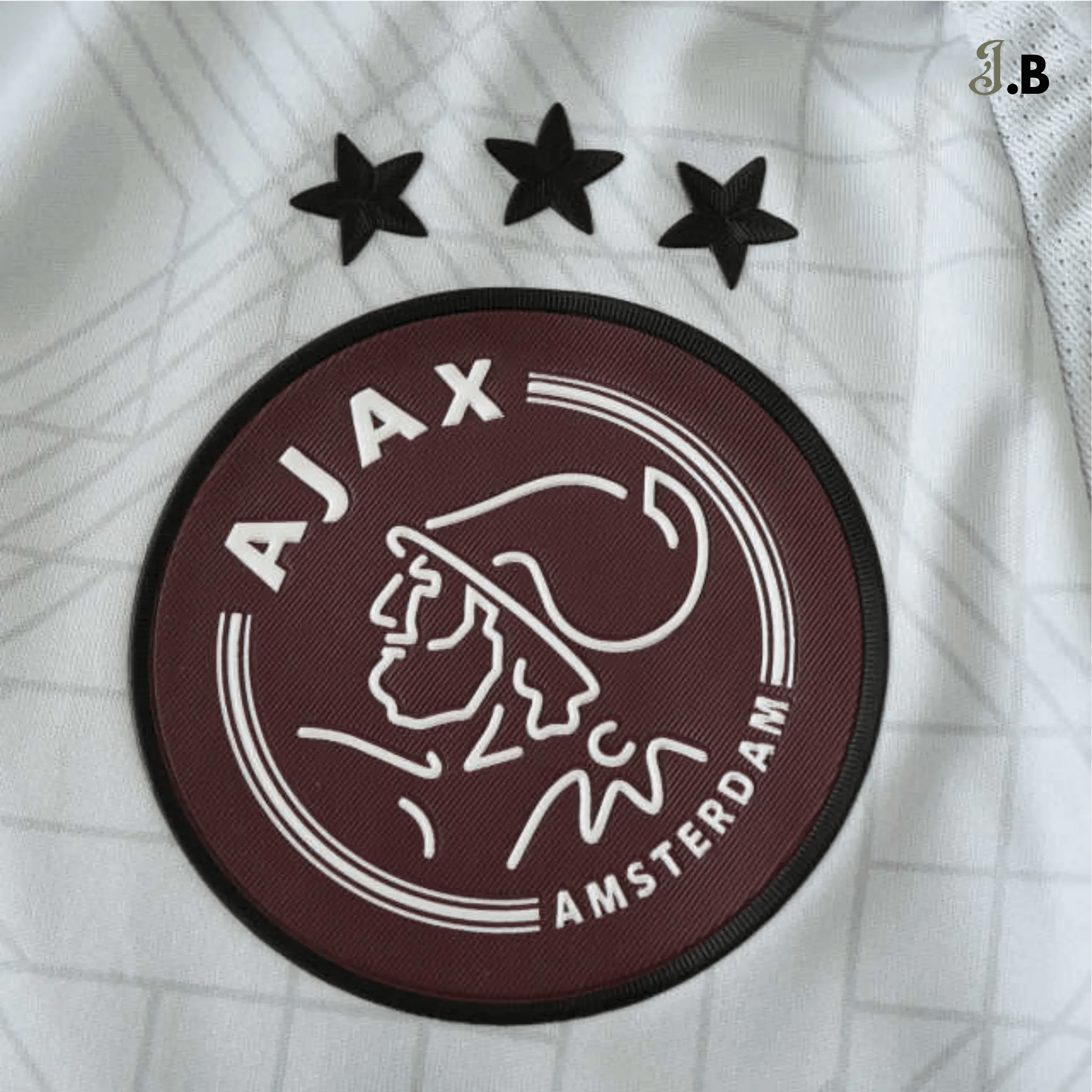 AFC Ajax Vintage White & Maroon 3rd Player Jersey - JogaBonito - Jersey