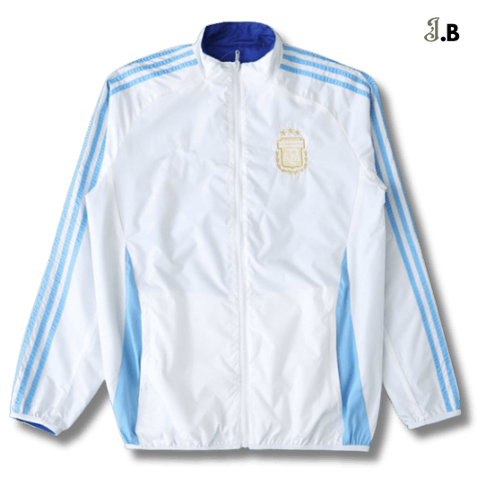 Argentina 24/25 White/Blue Reversible Windbreaker - JogaBonito - Jersey