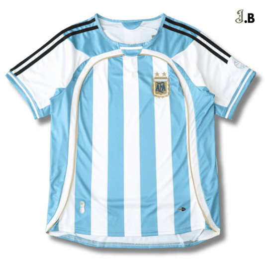 Argentina Vintage 06 Home White/Light Blue Jersey - JogaBonito - Jersey