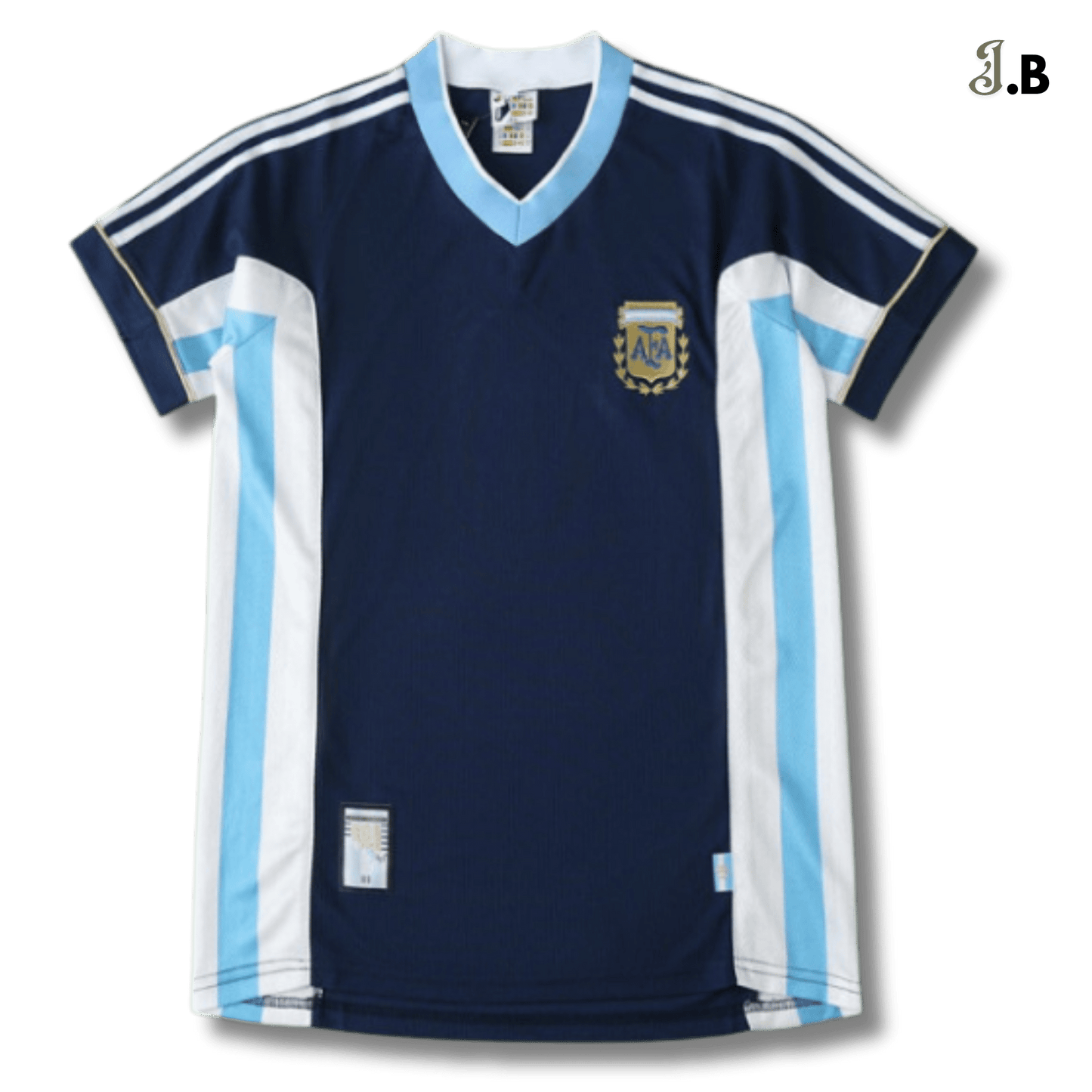 Argentina Vintage 98 Away Navy/White Jersey - JogaBonito - Jersey