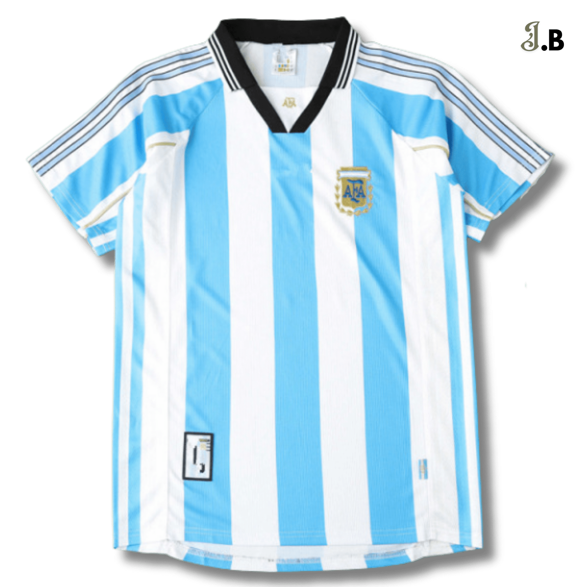 Argentina Vintage 98 Home Light Blue/White Jersey - JogaBonito - Jersey