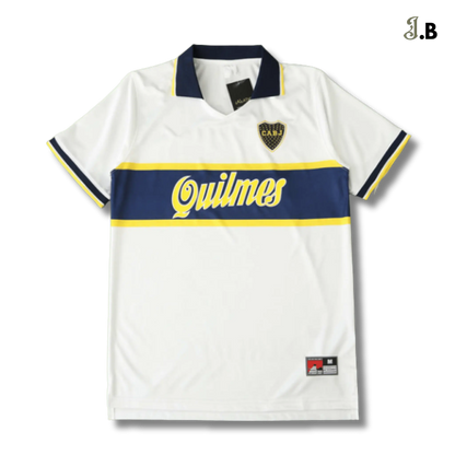 Boca Vintage 1996 White Away Jersey JogaBonito