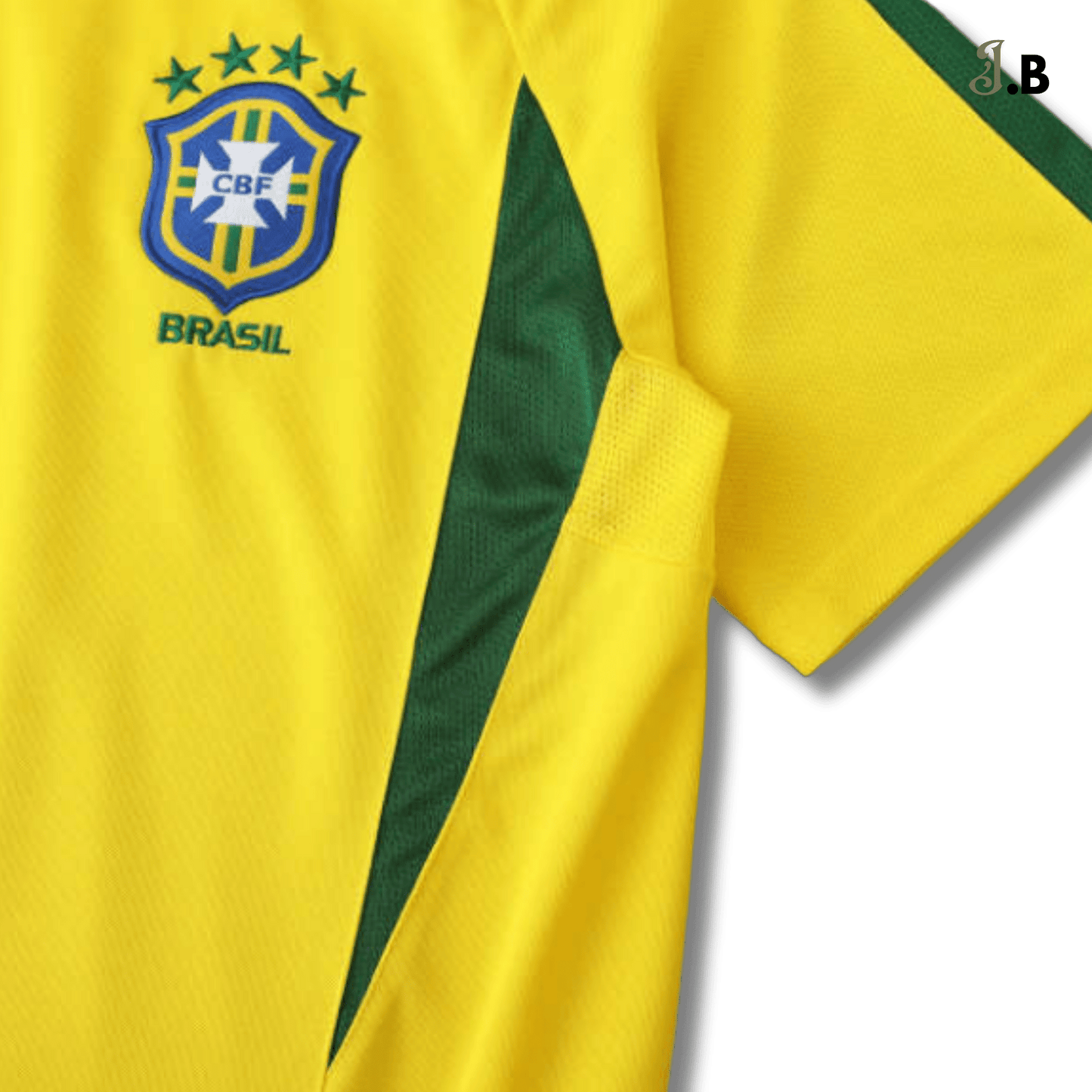 Brazil Vintage 02 Home Fan Version Yellow Jersey - JogaBonito - Jersey