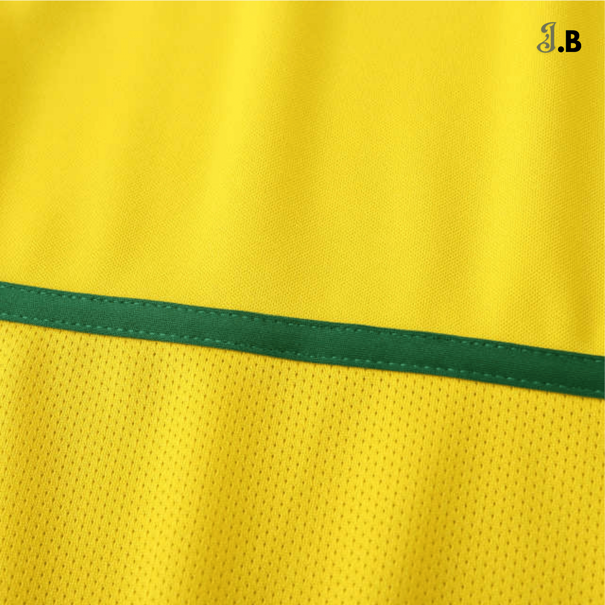 Brazil Vintage 02 Home Fan Version Yellow Jersey - JogaBonito - Jersey