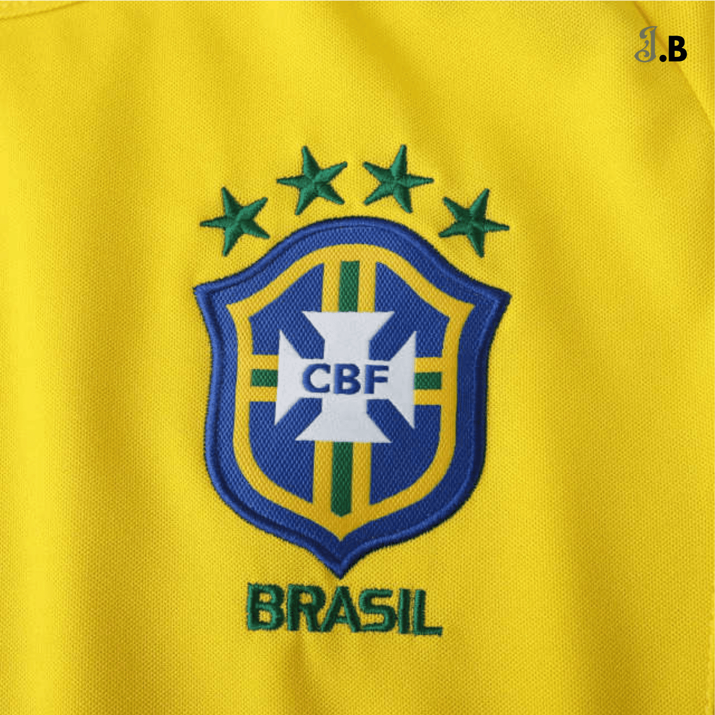 Brazil Vintage 02 Home Fan Version Yellow Jersey - JogaBonito - Jersey