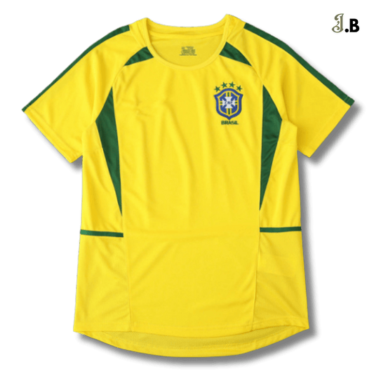 Brazil Vintage 02 Home Fan Version Yellow Jersey - JogaBonito - Jersey