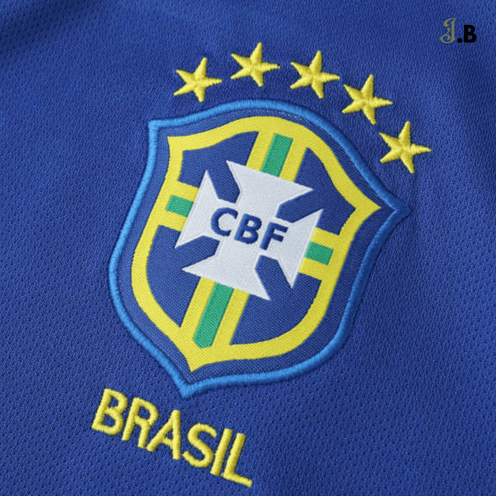 Brazil Vintage 04 Away Fan Version Blue Jersey - JogaBonito - Jersey