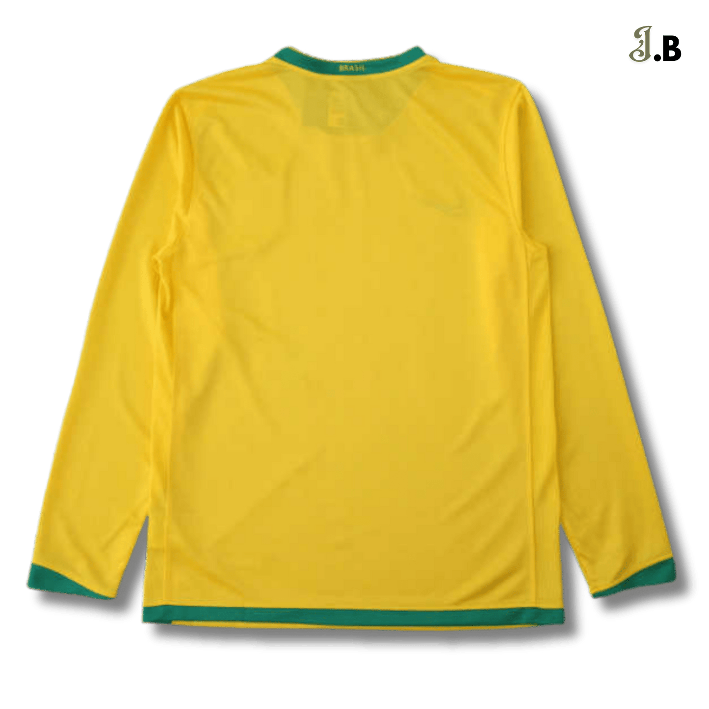 Brazil Vintage 06 Home Fan Version Yellow Long Sleeve Jersey - JogaBonito - Jersey