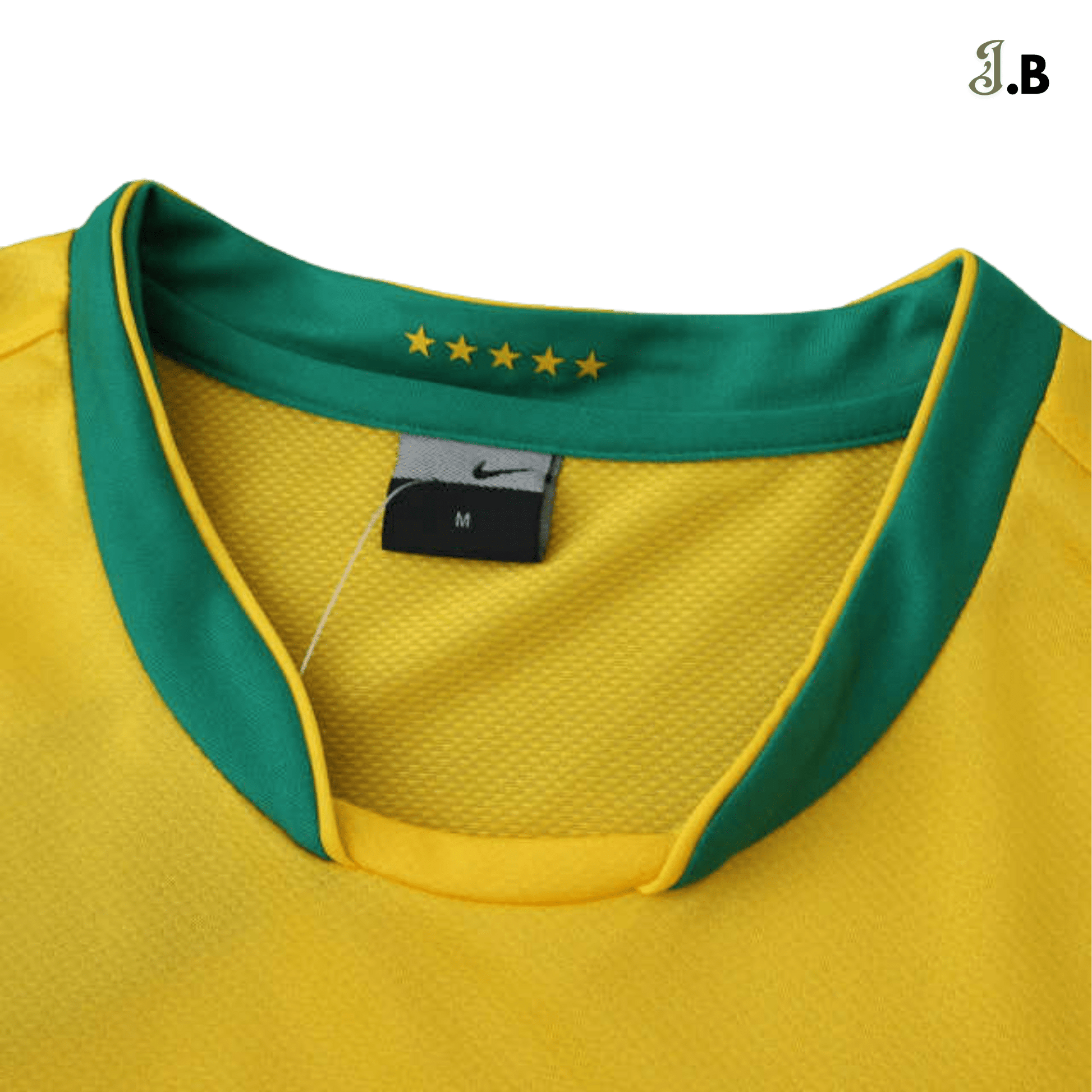 Brazil Vintage 06 Home Fan Version Yellow Long Sleeve Jersey - JogaBonito - Jersey