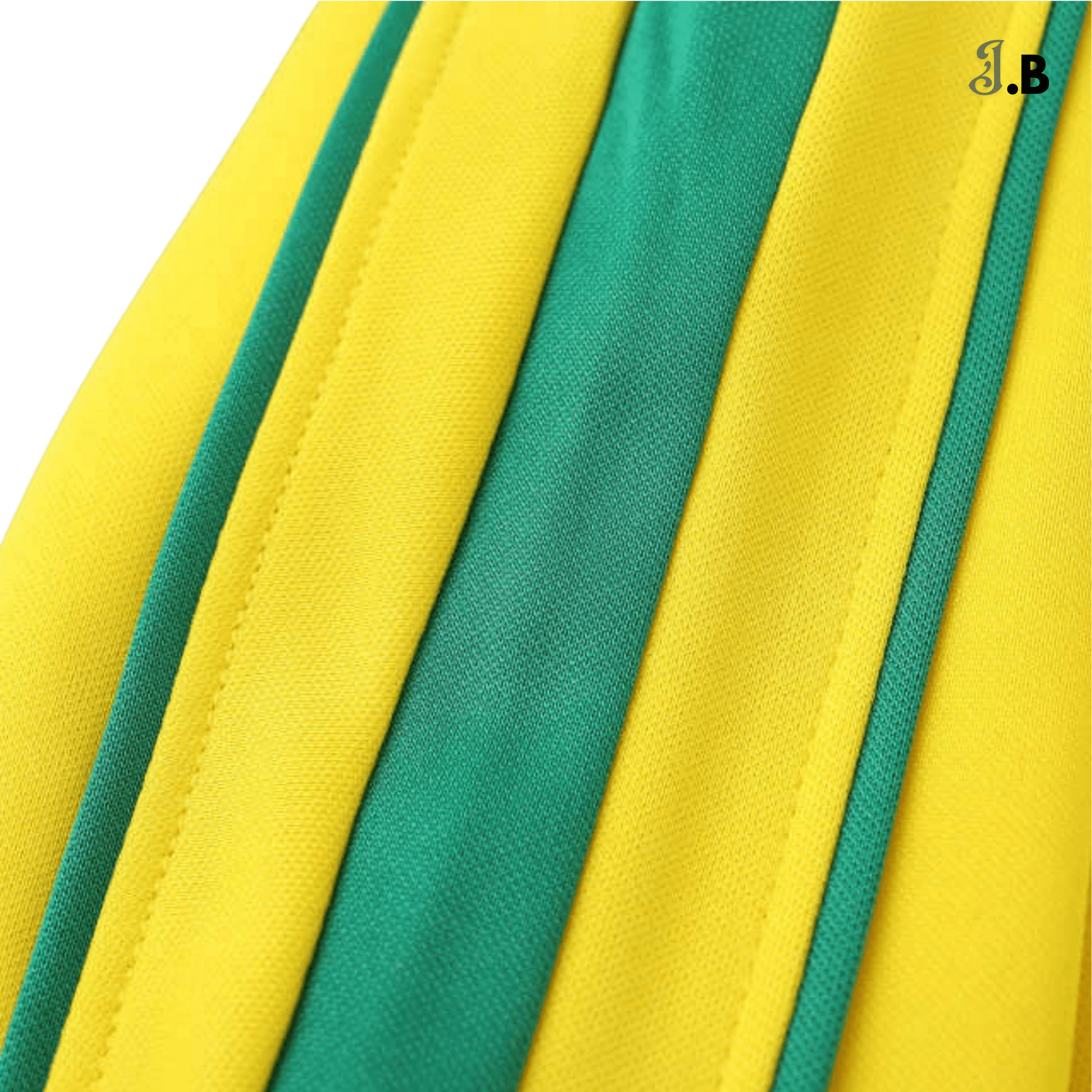 Brazil Vintage 98 Home Fan Yellow Long Sleeve Jersey - JogaBonito - Jersey