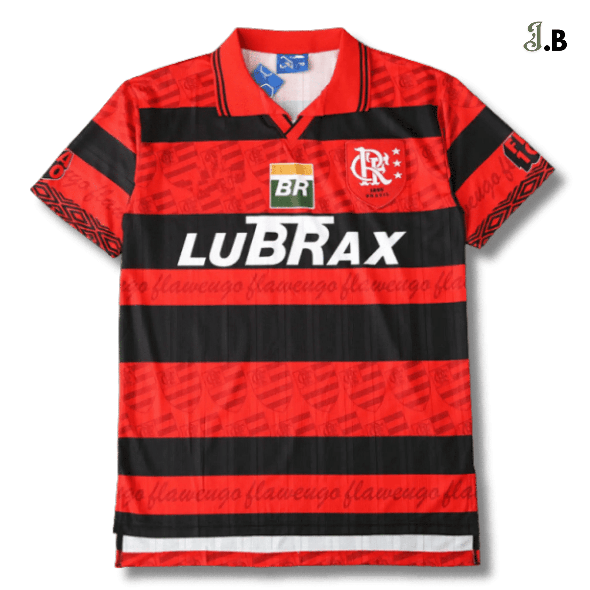 CR Flamengo Vintage 94 Striped Home Jersey - JogaBonito - Jersey