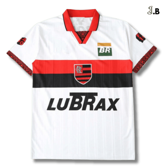 CR Flamengo Vintage 94 White Away Jersey - JogaBonito - Jersey