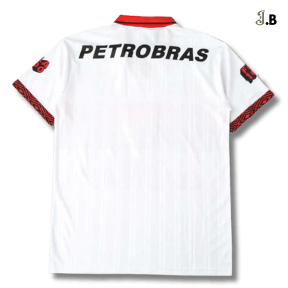CR Flamengo Vintage 94 White Away Jersey - JogaBonito - Jersey