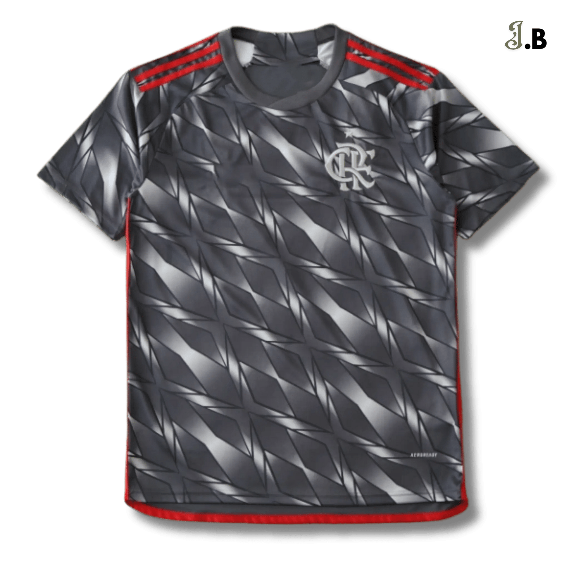 CR Flamengo Vintage Grey Training Shirt - JogaBonito - Jersey