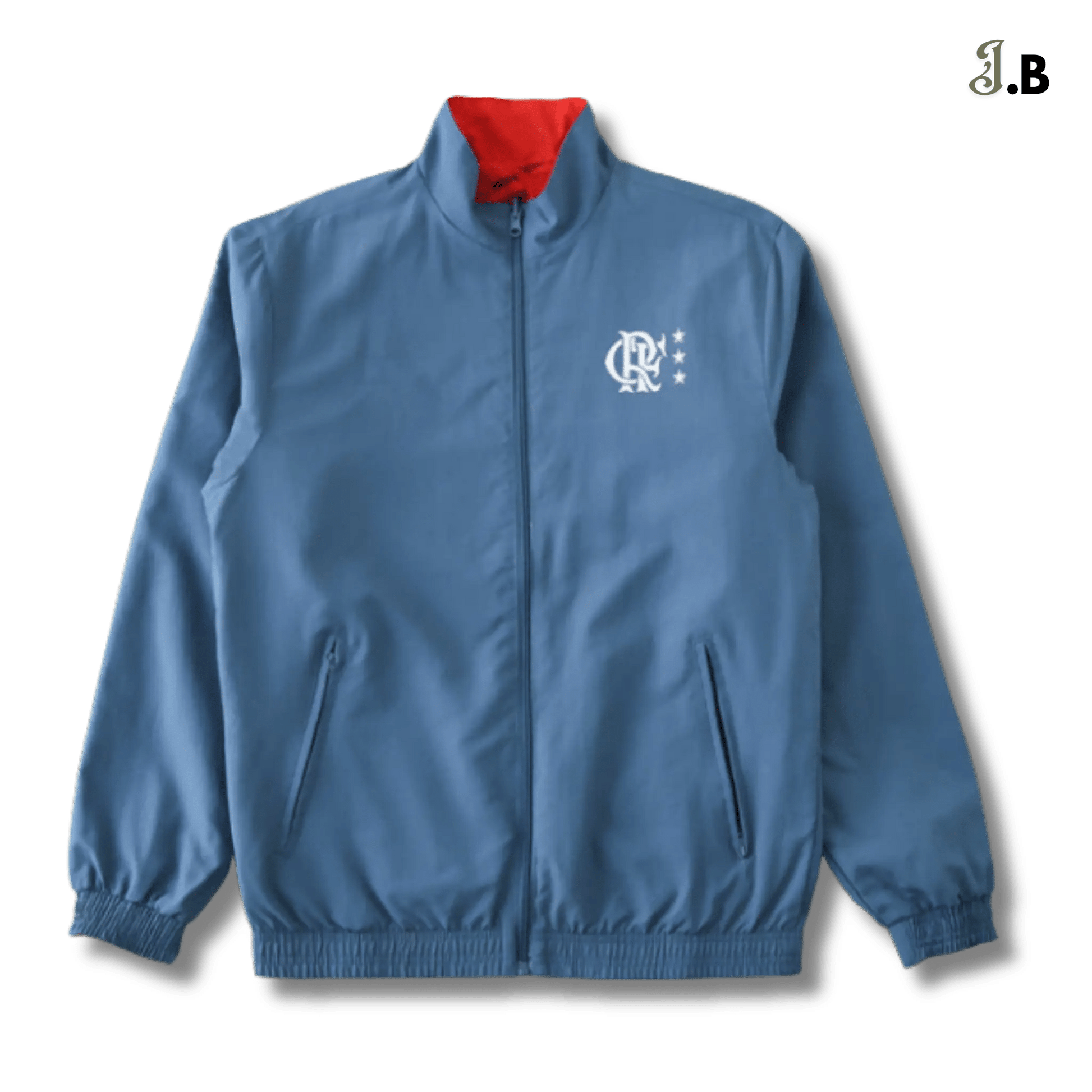 CR Flamengo Vintage Striped Reversible Windbreaker - JogaBonito - Jersey