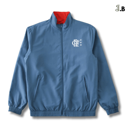 CR Flamengo Vintage Striped Reversible Windbreaker - JogaBonito - Jersey