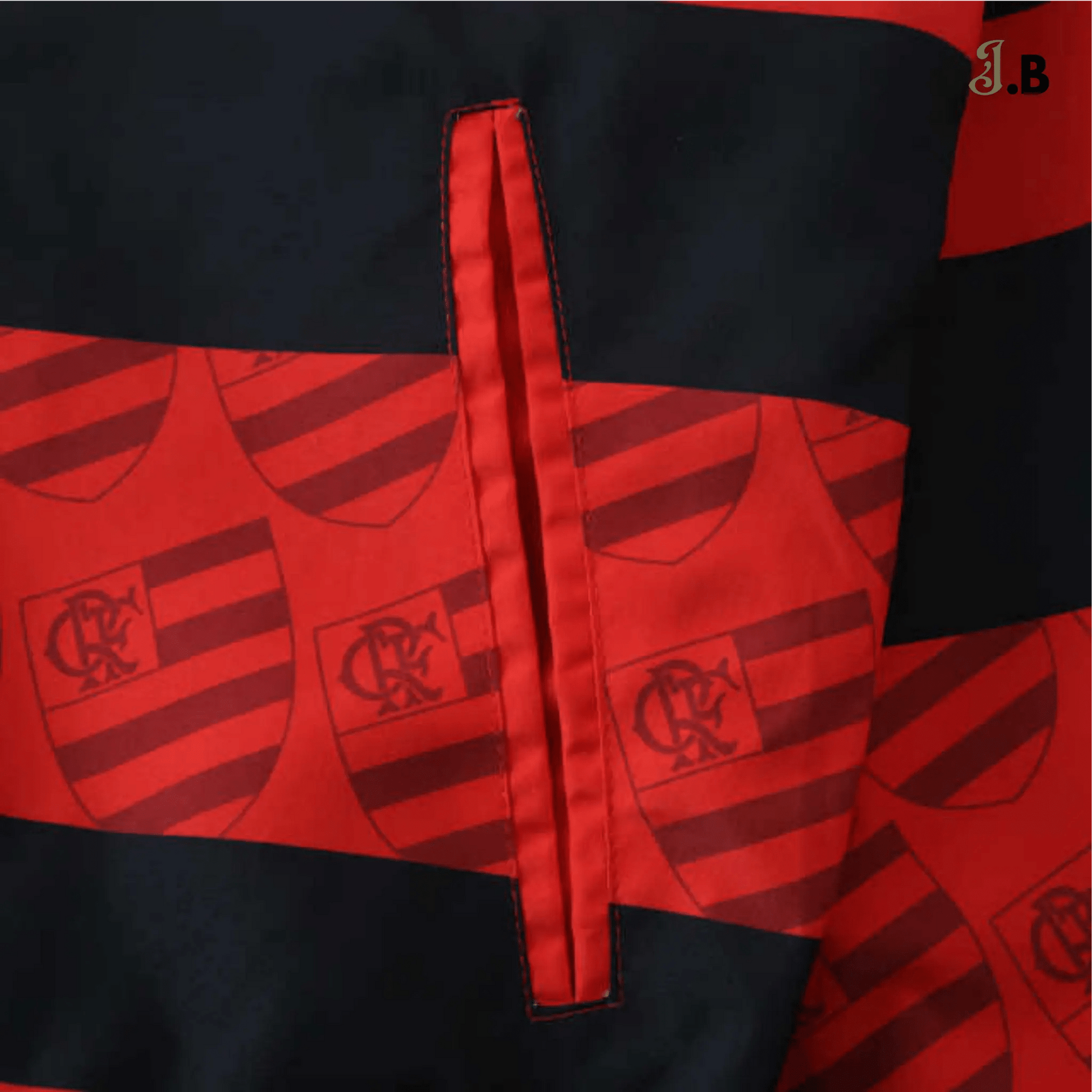 CR Flamengo Vintage Striped Reversible Windbreaker - JogaBonito - Jersey