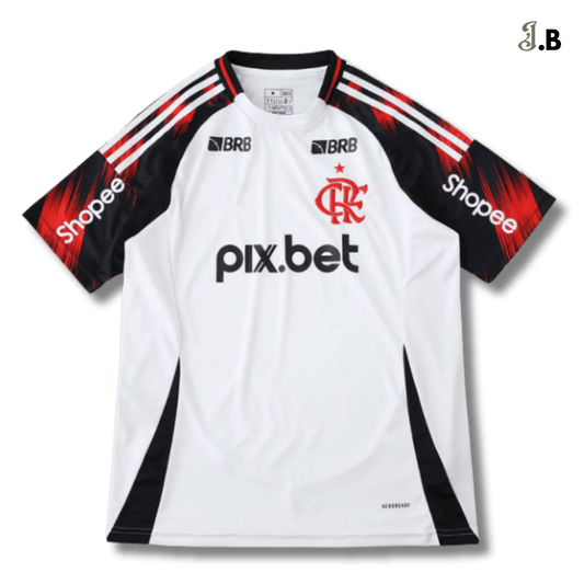 CR Flamengo Vintage White Away Player Jersey - JogaBonito - Jersey