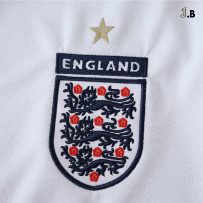 England Vintage 06 Home Fan Version White Long Sleeve Jersey - JogaBonito - Jersey