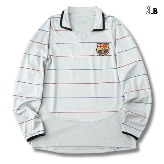 FC Barcelona Vintage 03 Grey Long Sleeve - JogaBonito - Jersey
