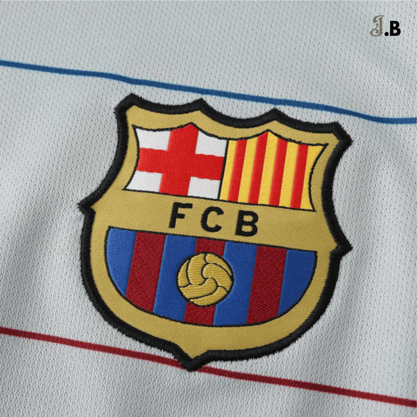 FC Barcelona Vintage 03 Grey Long Sleeve - JogaBonito - Jersey