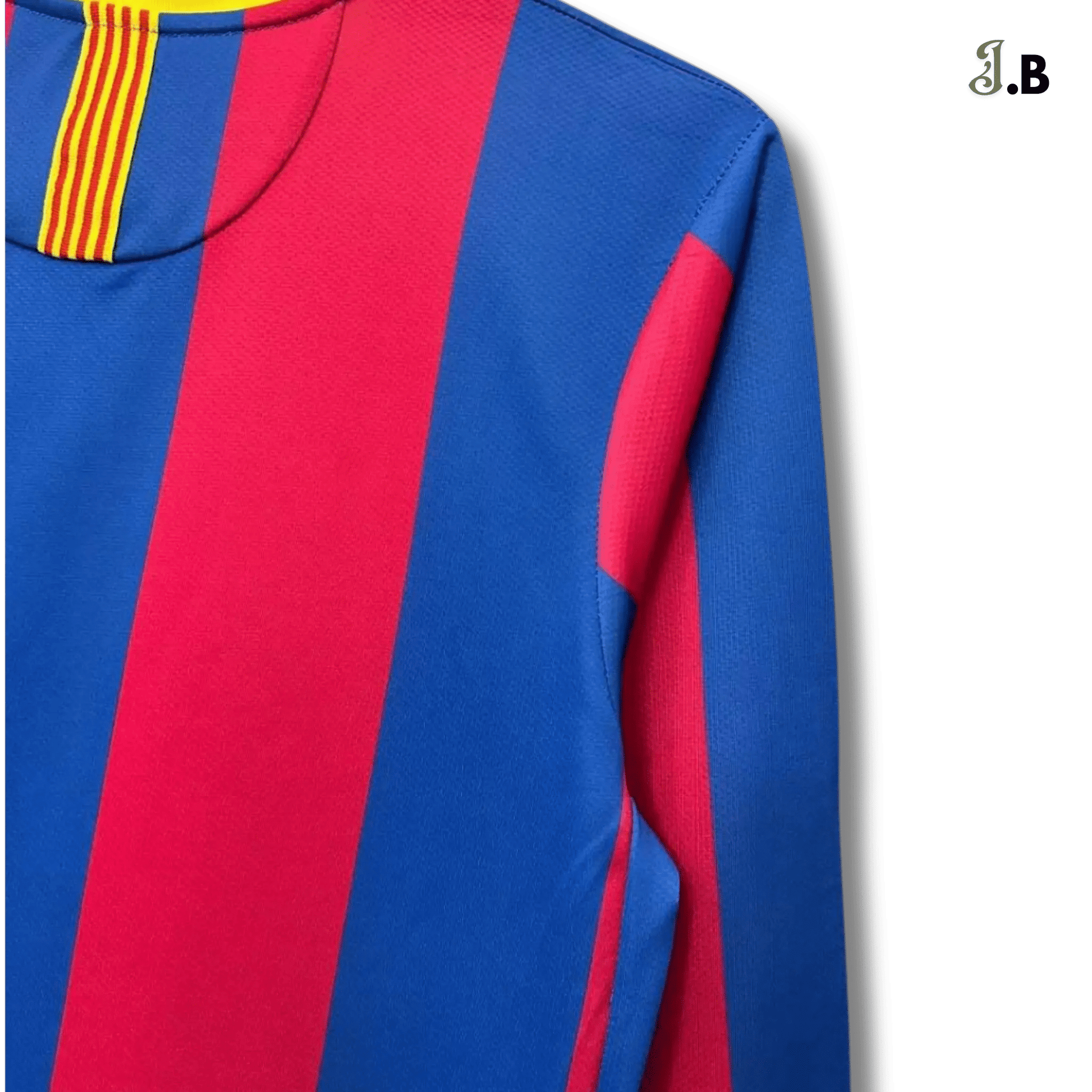 FC Barcelona Vintage 2010 Striped Home Long Sleeve - JogaBonito - Jersey