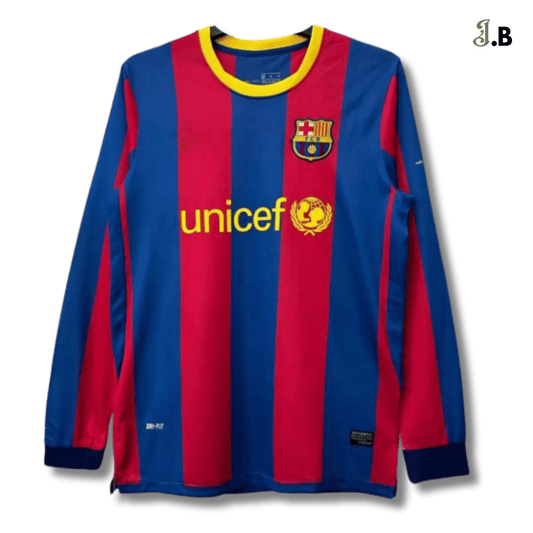 FC Barcelona Vintage 2010 Striped Home Long Sleeve - JogaBonito - Jersey