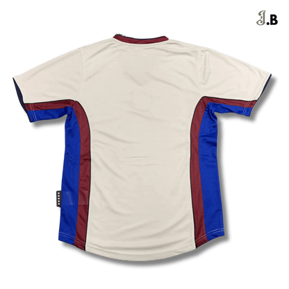 FC Barcelona Vintage 98 White Away Jersey - JogaBonito - Jersey