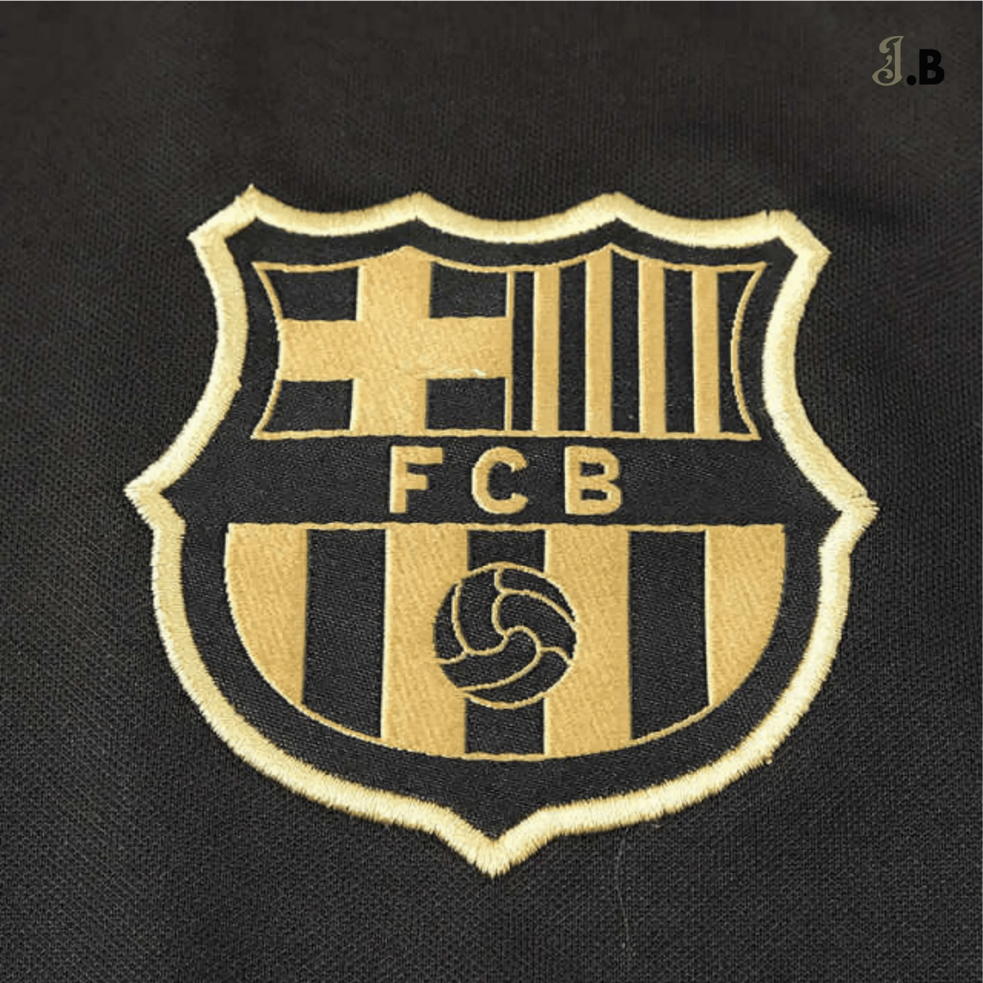 FC Barcelona Vintage Black Gold Away Jersey - JogaBonito - Jersey