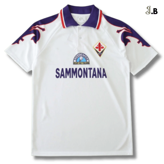 Fiorentina ACF Vintage 95 White Away Fan Jersey - JogaBonito - Jersey